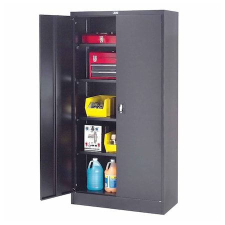 Global Industrial Industrial Storage Cabinet, 72 in H, 36 in W, Black 237635BK